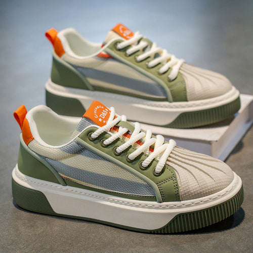 Damen komfortable Sneakers mit atmungsaktiver Mesh-Oberfläche und rutschfester Sohle EB