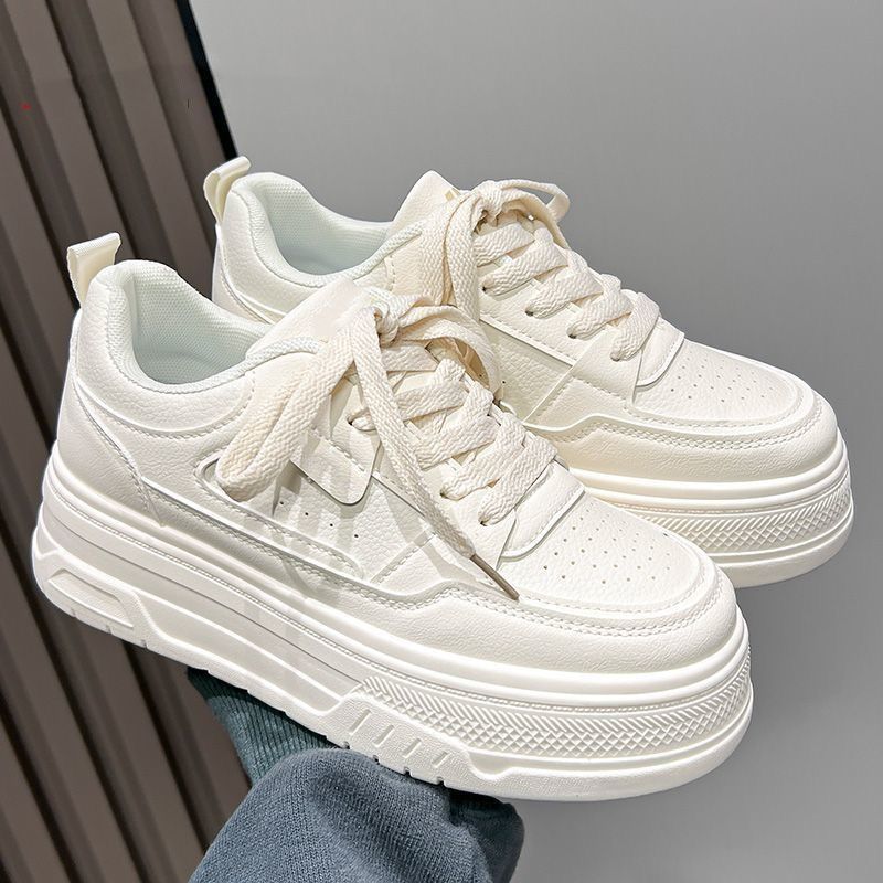 Damen Komfortable Sneakers mit dicker Sohle und atmungsaktivem Obermaterial EB
