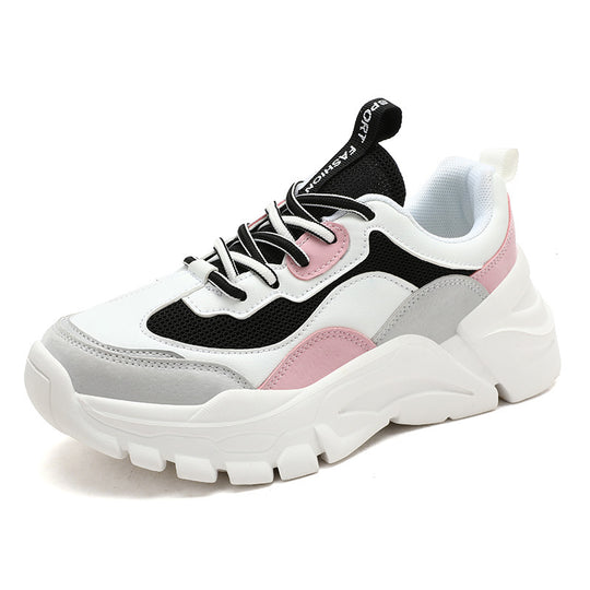 Damen Sportliche Chunky Sneakers mit atmungsaktiver Mesh-Oberfläche und dämpfender Sohle EB