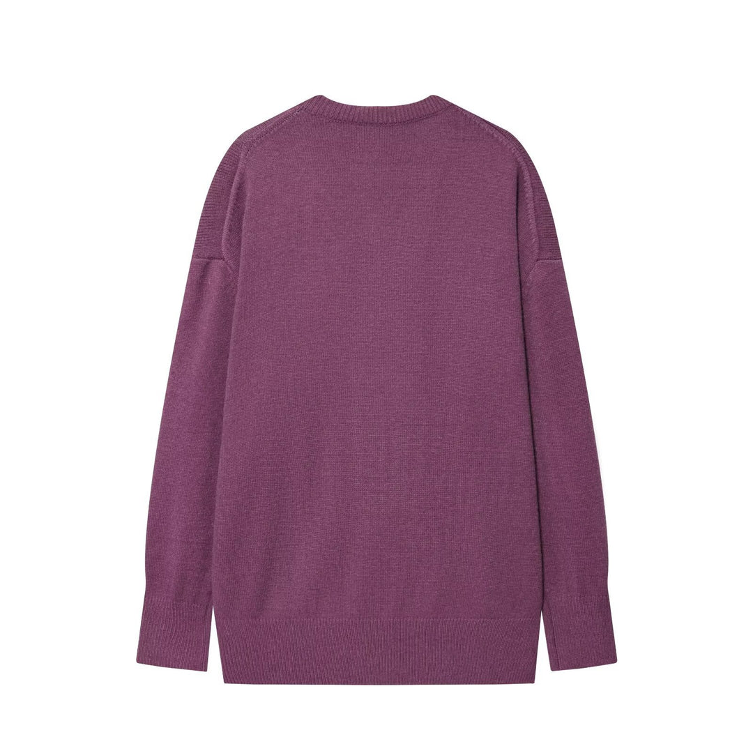 Damen eleganter V-Ausschnitt Pullover EB