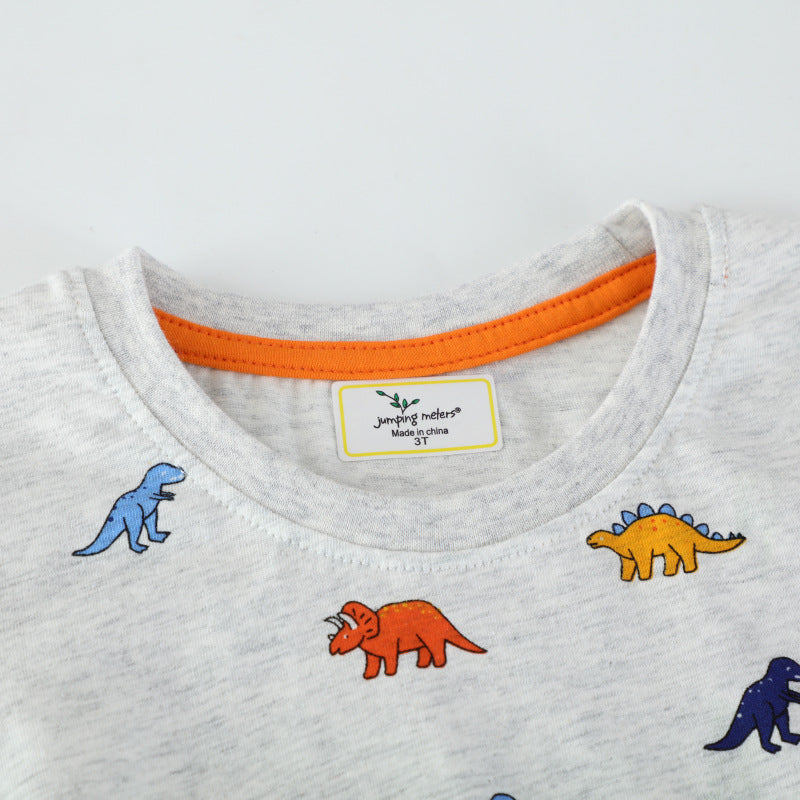 Kinder T-Shirt mit buntem Dinosauriermotiv EB