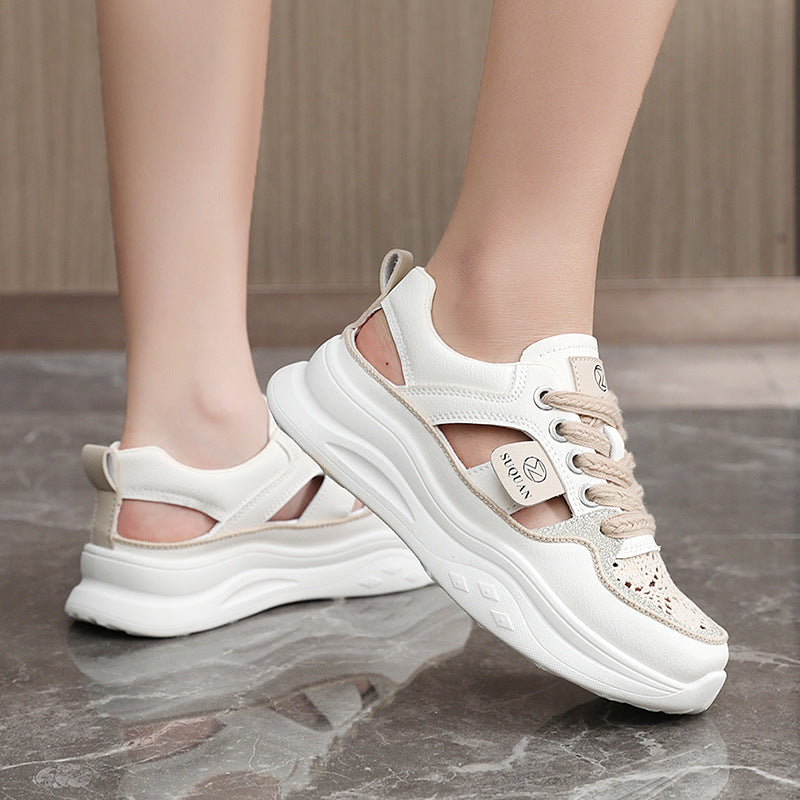 Damen Sportliche Sneakers mit atmungsaktiven Einsätzen und modernem Design EB