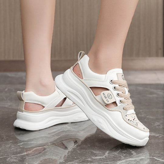 Damen Sportliche Sneakers mit atmungsaktiven Einsätzen und modernem Design EB