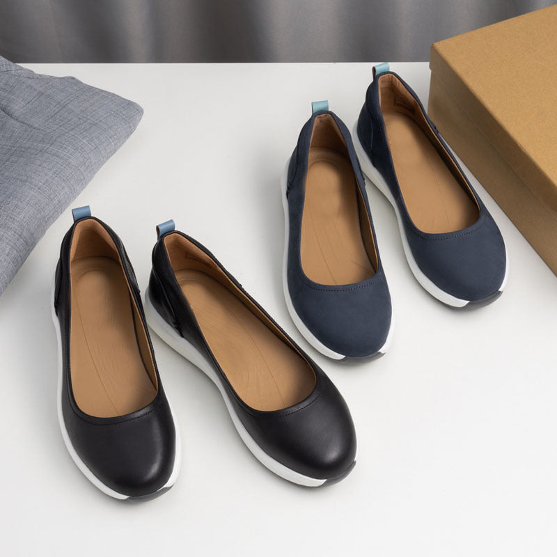 Damen Bequeme Loafers mit rutschfester Sohle und atmungsaktivem Innenfutter EB
