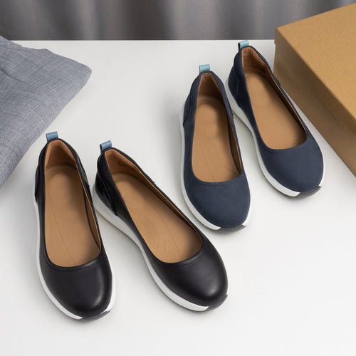 Damen Bequeme Loafers mit rutschfester Sohle und atmungsaktivem Innenfutter EB
