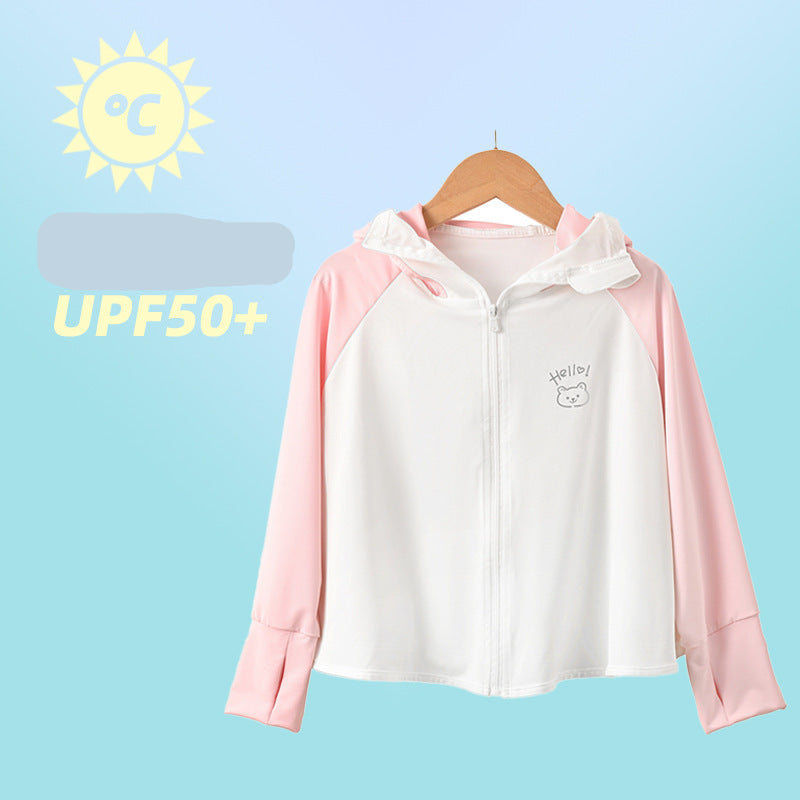 Damen Leichte Sportjacke mit Kapuze und verspieltem Tierdesign EB