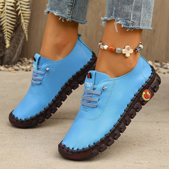 Damen Bequeme Ledersneaker mit innovativem Sohlenprofil EB