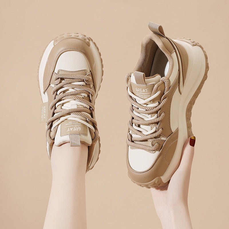Damen Sportliche Chunky Sneakers mit dämpfender Sohle und rutschfestem Profil EB