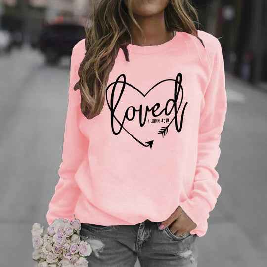 Damen Sweatshirt mit inspirierendem Schriftzug und trendigem Design EB