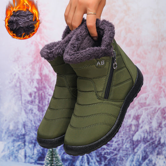 Damen Thermo-Winterstiefel mit kuscheligem Innenfutter und seitlichem Reißverschluss EB