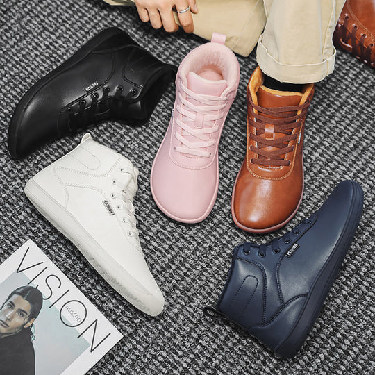 Damen Winterliche High-Top Sneakers mit isolierendem Innenfutter und rutschfester Sohle EB