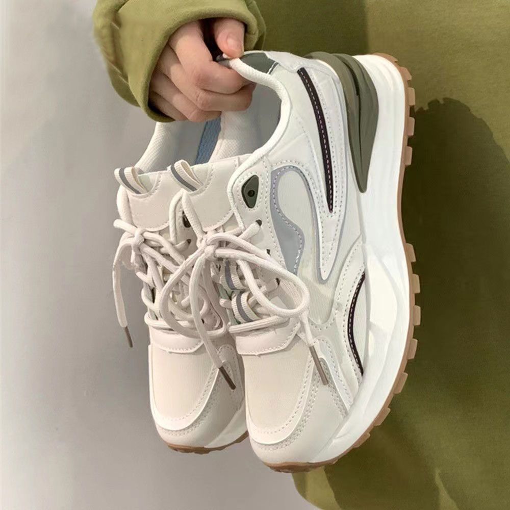 Damen sportliche Sneaker mit atmungsaktiver Mesh-Oberfläche und dämpfender Sohle EB