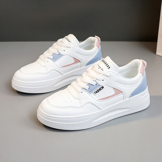 Damen modische Sneakers mit stoßdämpfender Sohle und eleganter Schnürung EB