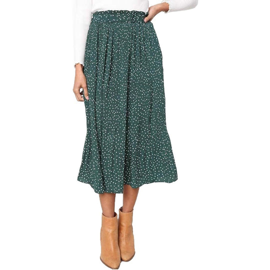 Damen Maxirock mit modischem Animal Print EB
