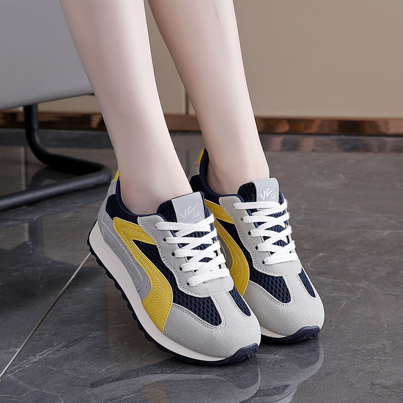 Damen Sportliche Sneakers mit atmungsaktiver Mesh-Oberfläche und dämpfender Sohle EB