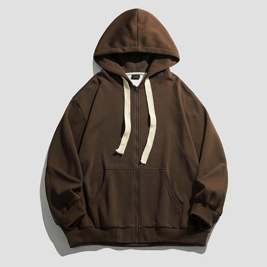 Damen warme Kapuzenjacke mit durchgehendem Reißverschluss und großzügigen Taschen EB