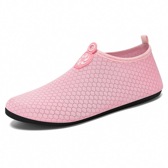 Damen nan leichter gestrickter Wasserschuh Slip-On mit nahtlosem Sockenschaft und rutschfester Gummisohle EB