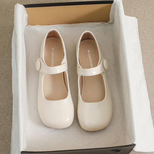 Damen Ballerinas mit verstellbarem Riemen und bequemem Fußbett EB