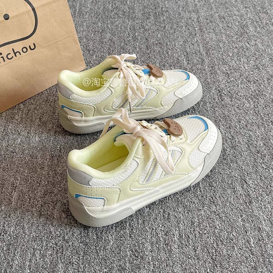 Damen Sportliche Sneakers mit innovativer Schnürsystem und atmungsaktiver Mesh-Oberfläche EB
