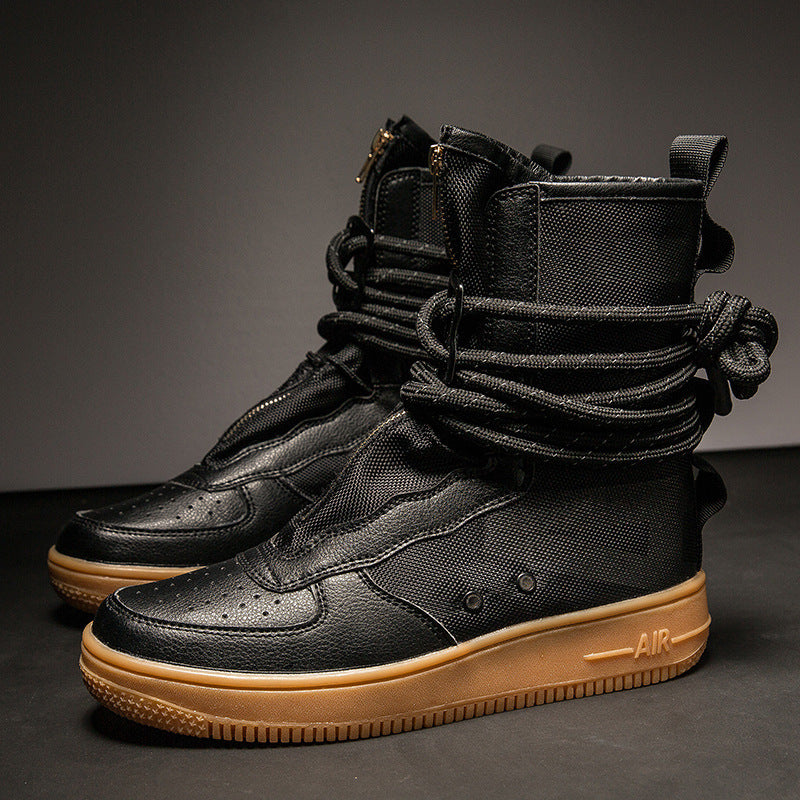 Damen High-Top Sneakers mit innovativem Schnürsystem und atmungsaktiver Netzstruktur EB