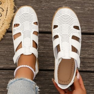 Damen Atmungsaktive Riemensandalen mit verstellbarem Klettverschluss EB