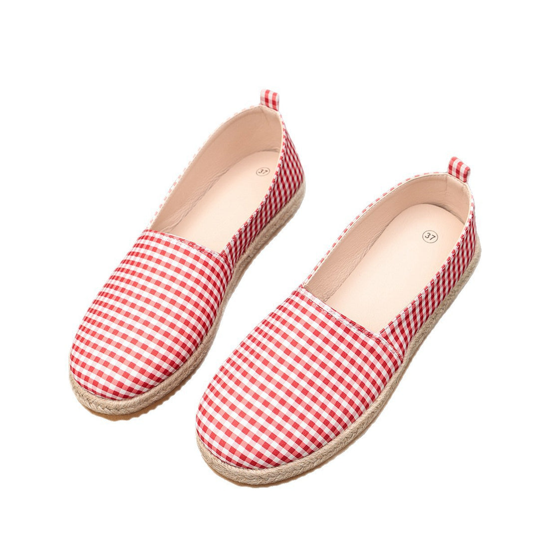 Damen Espadrilles mit glänzender Dots-Optik EB
