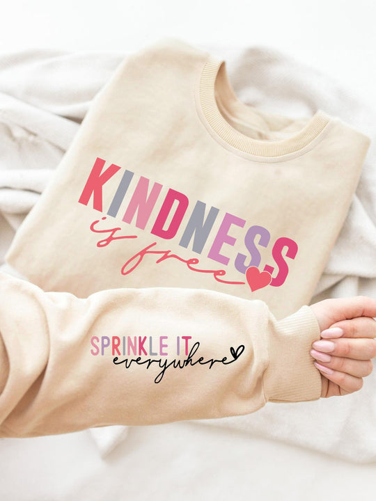 Damen Sweatshirt mit inspirierendem Schriftzug und gemütlicher Passform EB