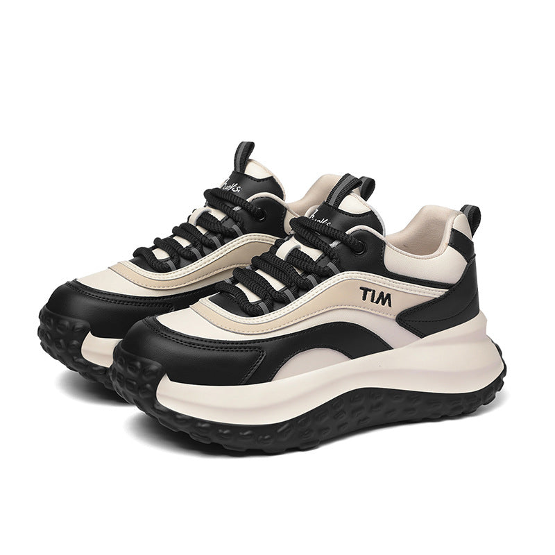 Damen trendige Plattform-Sneaker mit dämpfender Sohle EB