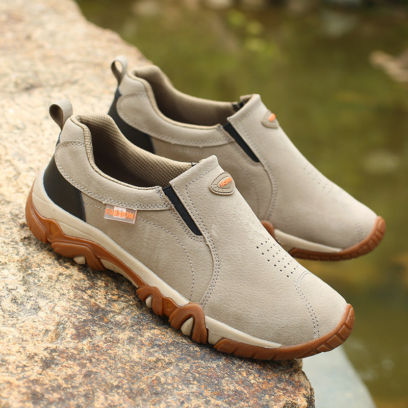 Damen bequeme Slip-On Sneakers mit atmungsaktiver Oberfläche EB