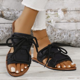 Damen Komfortable Sandalen mit verstellbarem Schnürsystem EB