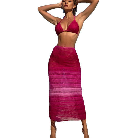 Damen Bikini-Set mit gehäkeltem Design und verstellbaren Trägern EB