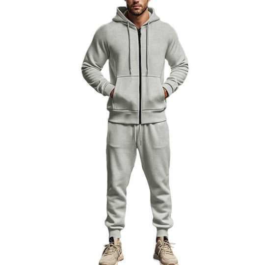 Herren Sportliches Freizeit-Set mit Kapuze und Reißverschluss EB