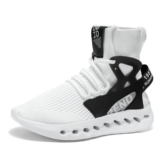 Damen Sportliche Lauf-Sneaker mit elastischem Strick-Obermaterial und rutschfester Sohle EB
