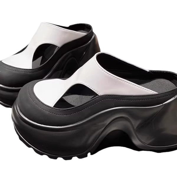 Damen modische Clogs mit konturierter Sohle EB