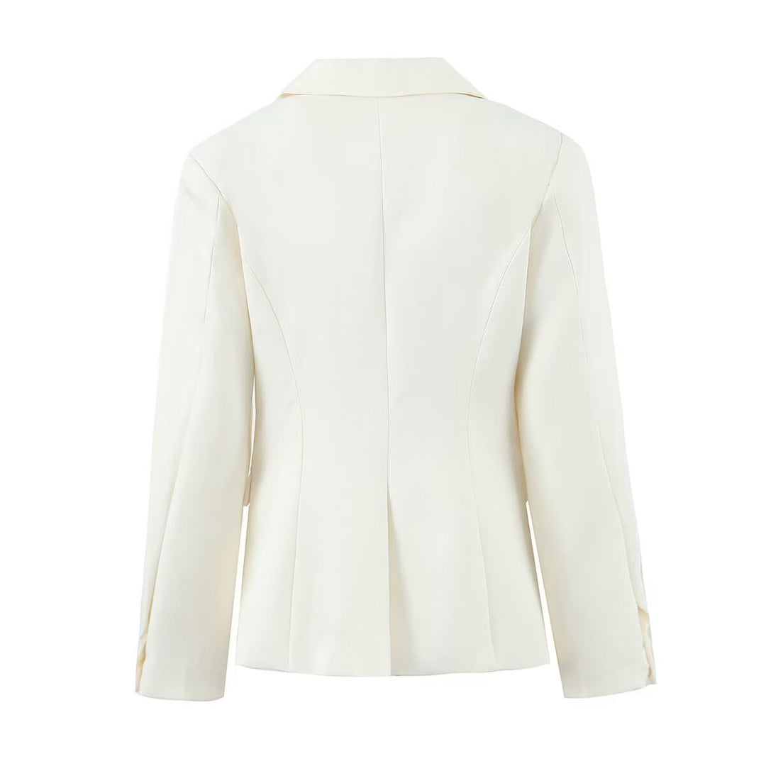 Damen elegante Blazerjacke mit praktischen Taschen und hochwertiger Verarbeitung EB