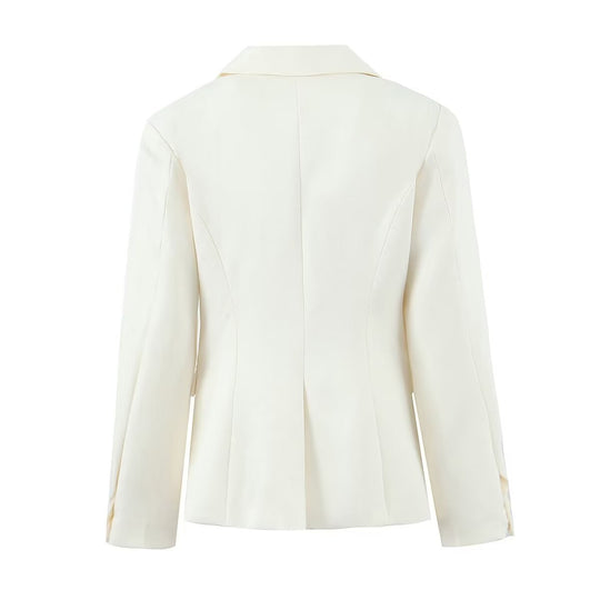 Damen elegante Blazerjacke mit praktischen Taschen und hochwertiger Verarbeitung EB