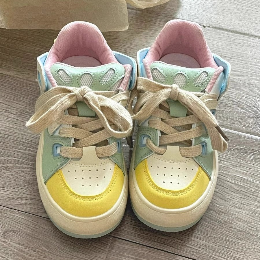 Damen Modische Sneakers mit atmungsaktiven Einsätzen und bequemer Dämpfung EB