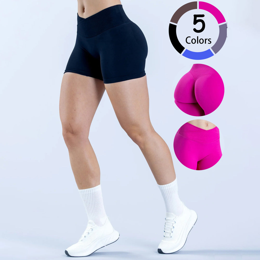 Damen Sportliche Shorts mit hohem Bund und figurformendem Schnitt EB