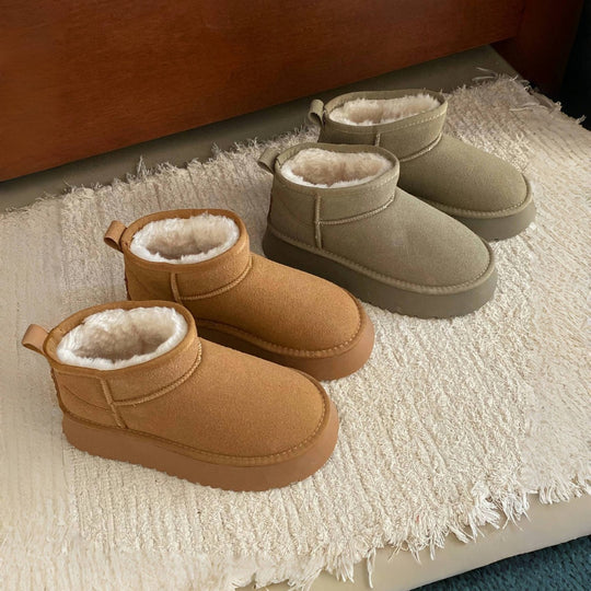Damen Gemütliche Fleece-Stiefeletten EB