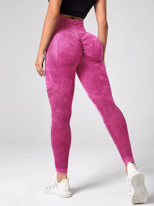 Damen Sculpting Leggings mit hohem Bund und innovativer Textur EB