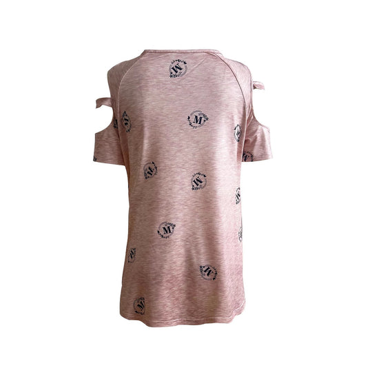 Damen modisches T-Shirt mit Reißverschluss EB