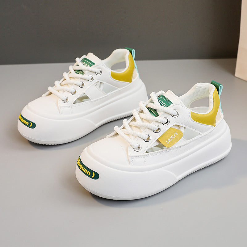 Damen modische Sneaker mit innovativem Sohlendesign und atmungsaktiver Obermaterialstruktur EB