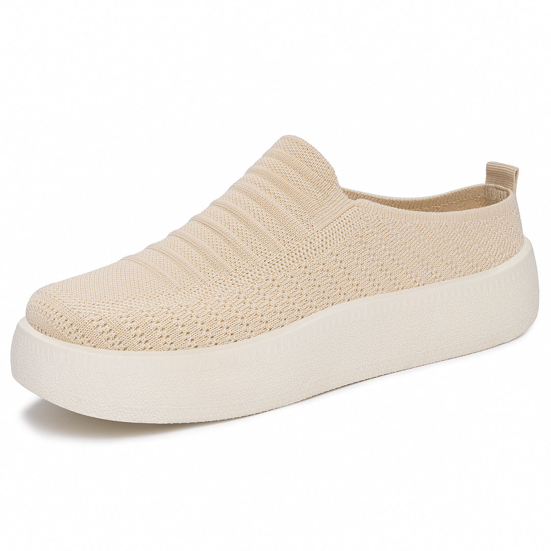 Damen Flexible Slip-On Sneakers mit leichtem Netzdesign EB