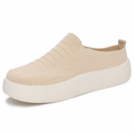 Damen Flexible Slip-On Sneakers mit leichtem Netzdesign EB