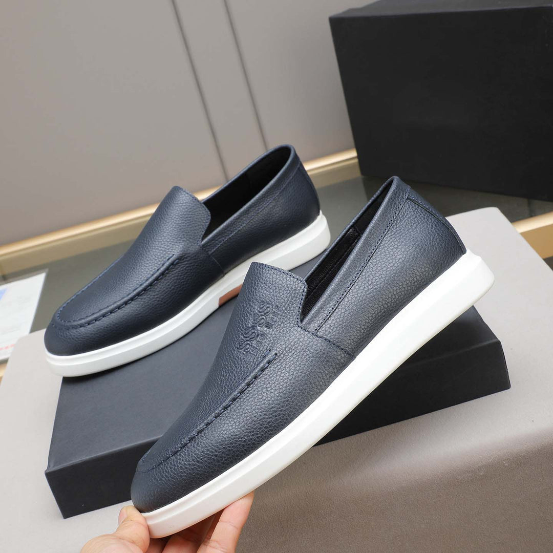 Damen Mokassin Slipper mit erstklassiger Ledervariante und rutschfester Sohle EB