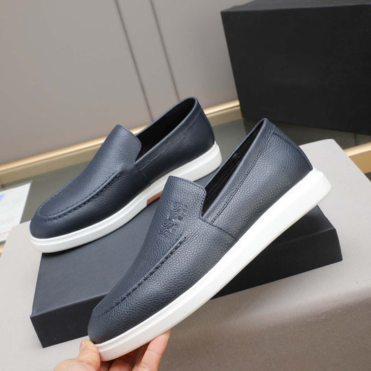 Damen Mokassin Slipper mit erstklassiger Ledervariante und rutschfester Sohle EB