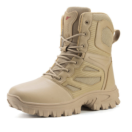 Damen robuste Sicherheitsstiefel mit rutschfester Sohle und atmungsaktivem Mesh EB