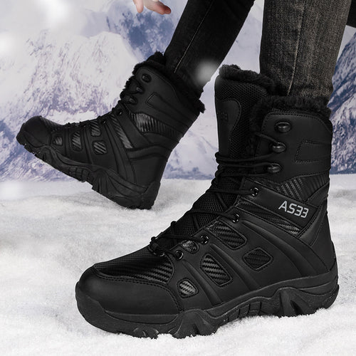 Herren Winterstiefel mit isolierender Innensohle und rutschfester Sohle EB