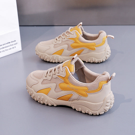 Damen Sportliche Sneakers mit rutschfester Sohle und atmungsaktivem Netzdesign EB