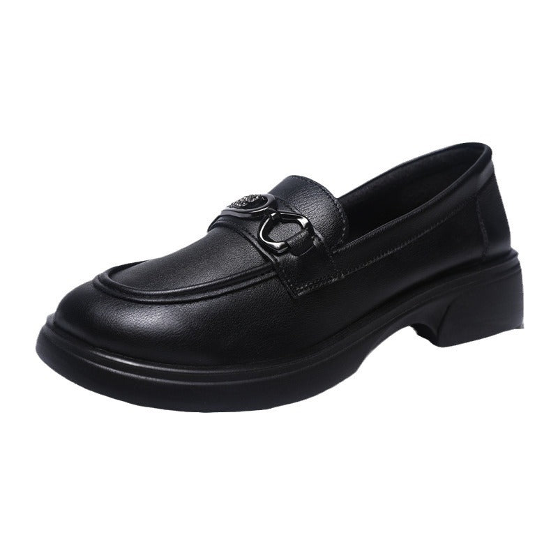 Damen Modische Loafers mit edel verzierten Schnallen EB